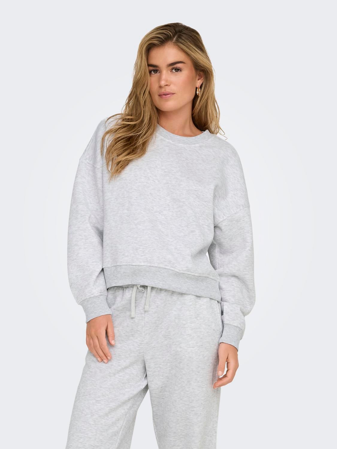 ONLBEST Sweatshirt Light Grey Melange