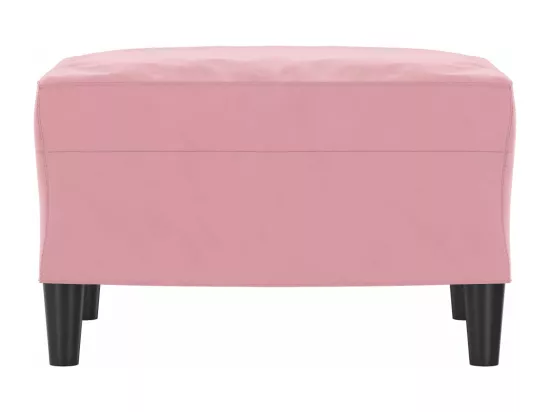 Repose-pied Rose 60x50x41 cm Velours