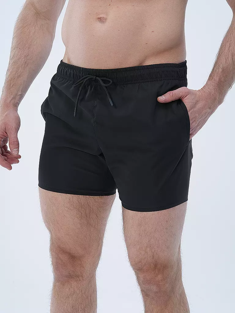 LACOSTE Badeshorts schwarz