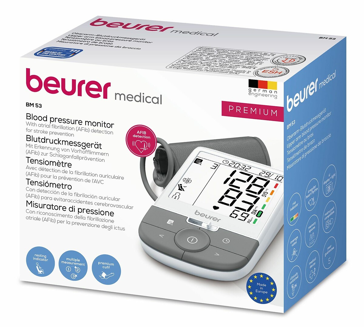 Monitor de pressão arterial de braço BEURER BM53