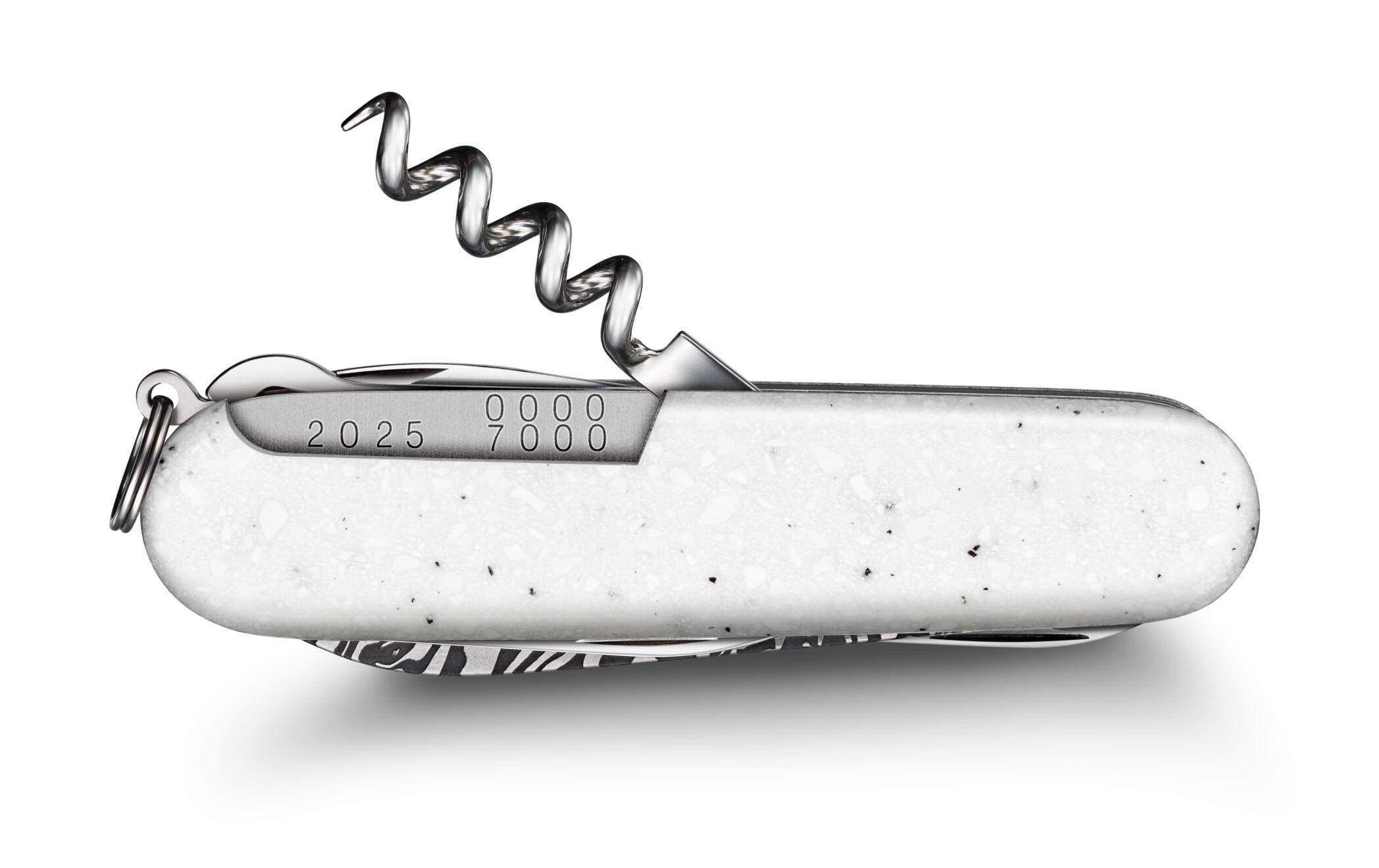 Taschenmesser Special Companion Damast LTD, 91 mm, Weiss<br>Schweizer Sackmesser Damast Limited Edition 2025