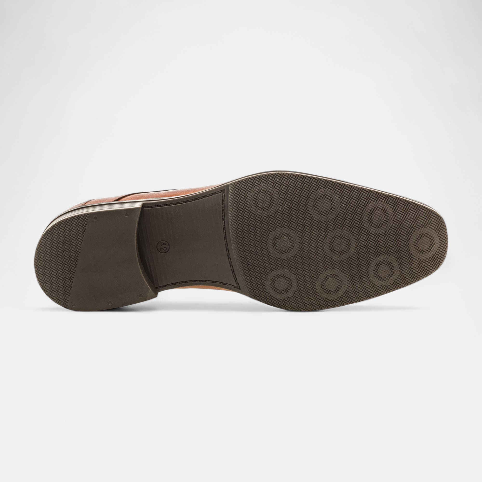 Derbies Homme en cuir cognac