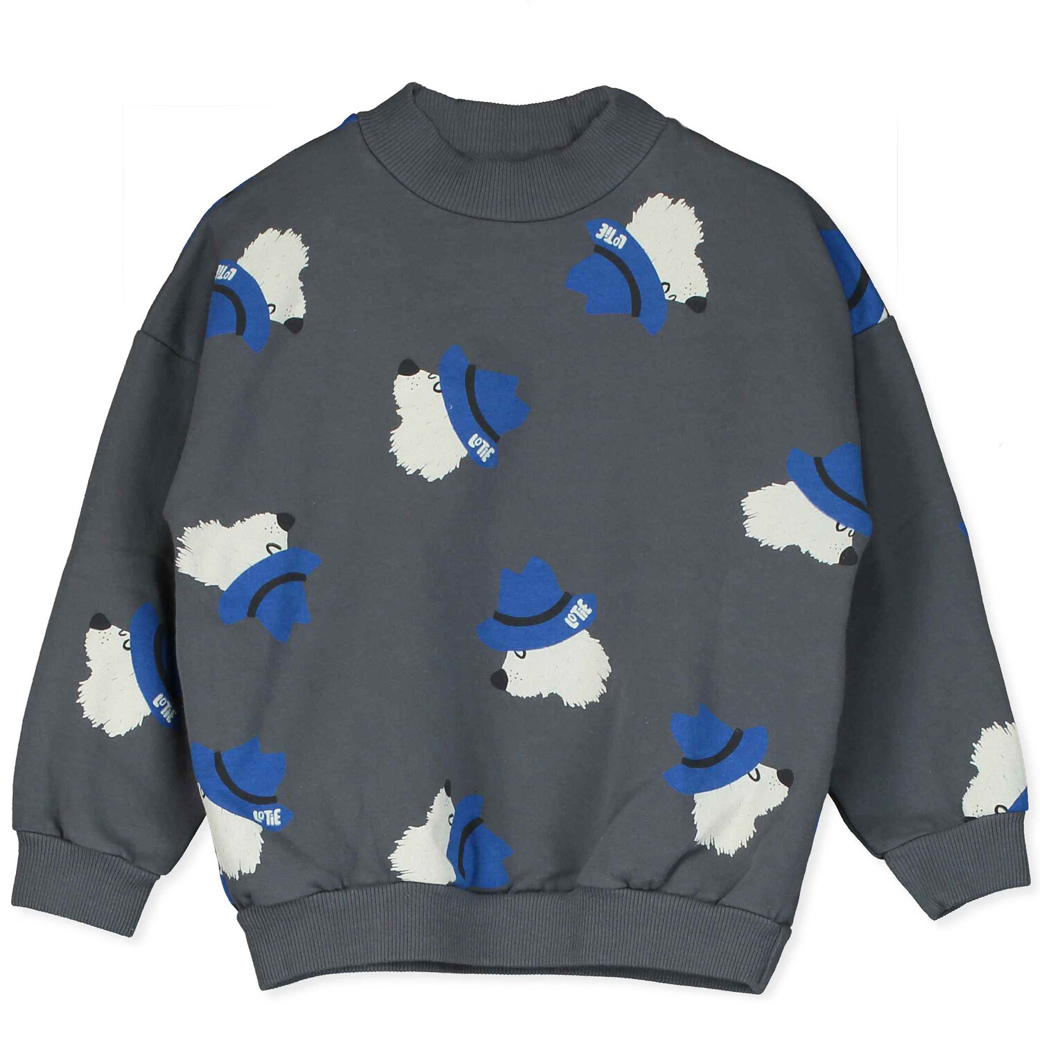 Lötiekids | Sweatshirt | Dogs All Over | Anthracite