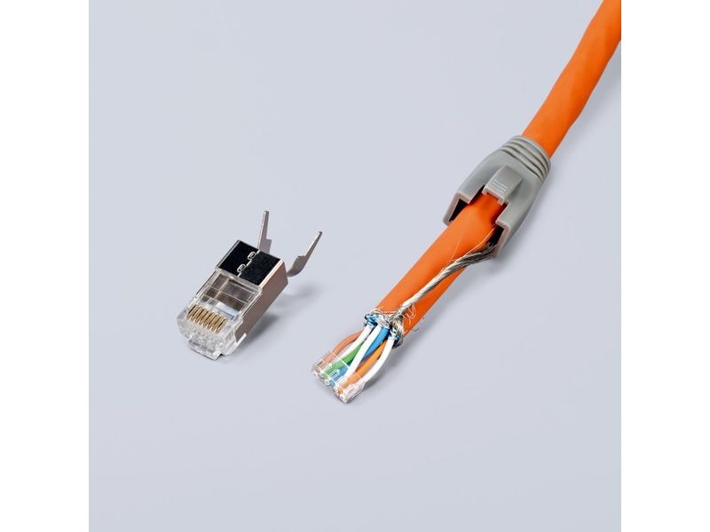 Knipex Crimpzange für RJ45-Westernstecker 190 mm Crimpzange für Kabelschnitt