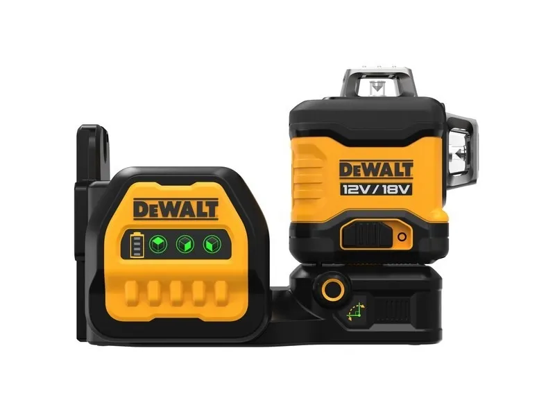 DeWALT DCE089NG18-XJ, 50 m, 3 mm/m, 360°, 360°, Linjeniveau, Sort, Gul