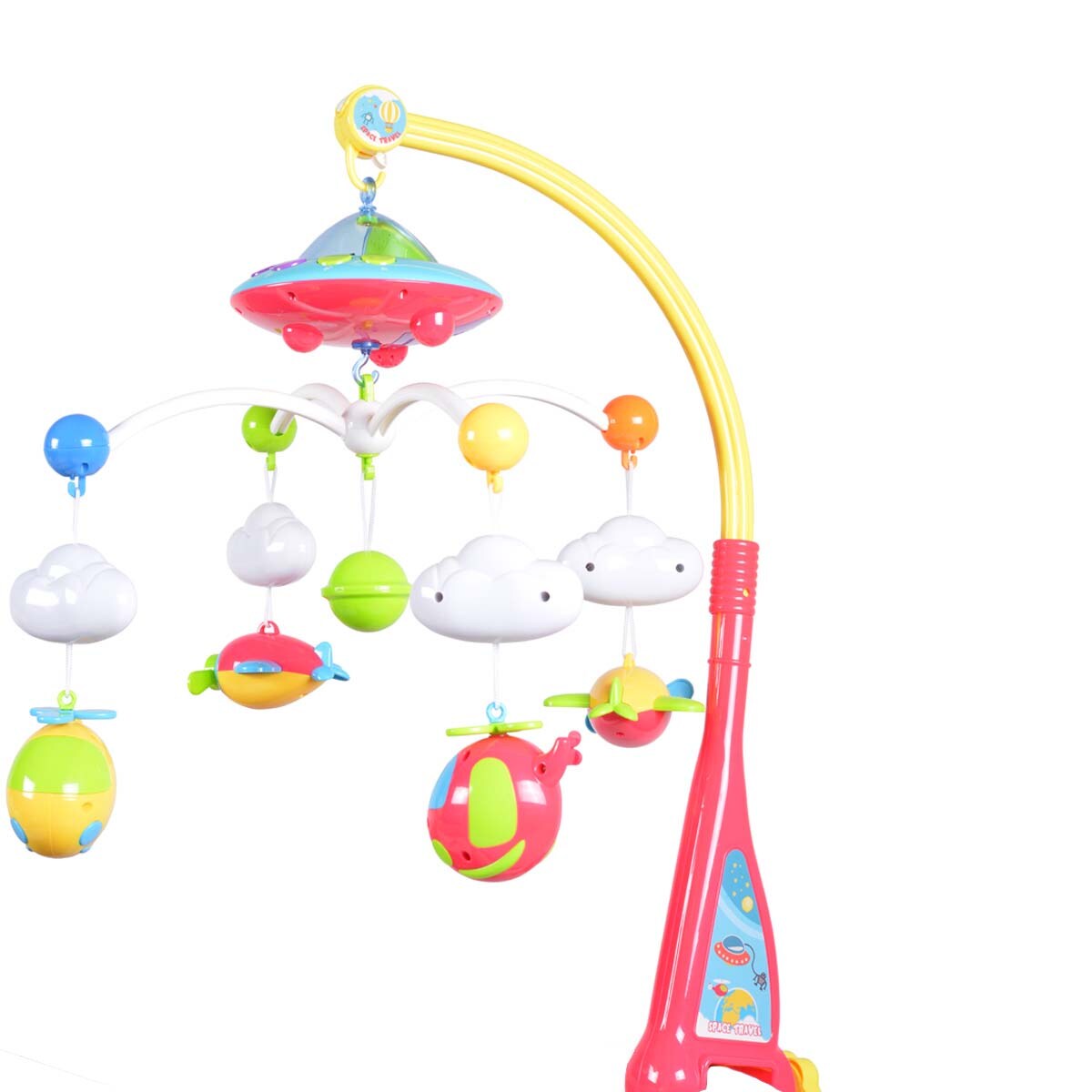 Moni Musikmobile Space Dreamer 777-9, drehbares Mobile mit Musik und Licht