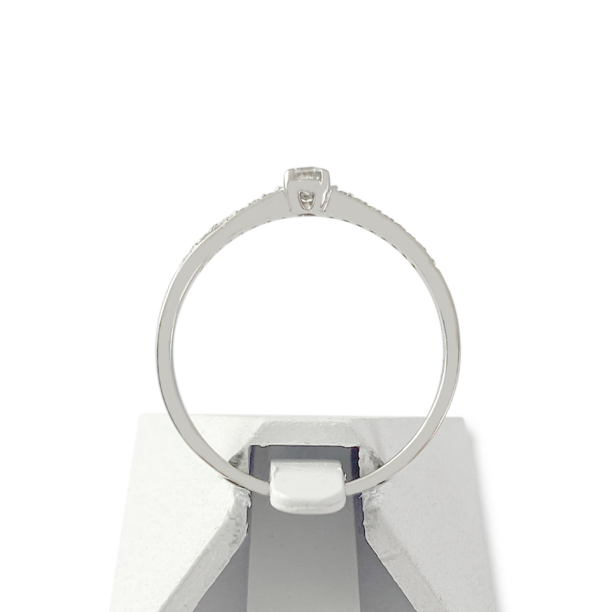 Bague d'occasion or 375 blanc diamants