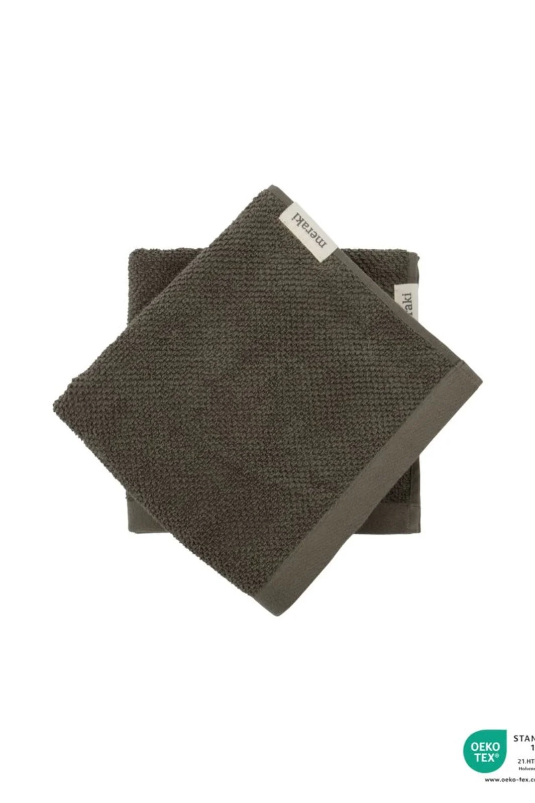 Meraki Håndklæde, Solid, 5 x 100, Army