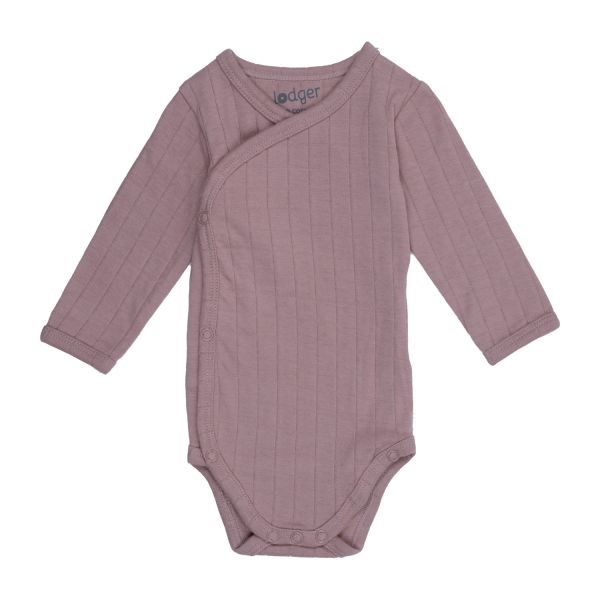 Lodger Solid Overslagromper Korte Mouw - Mt. 56 - Rose