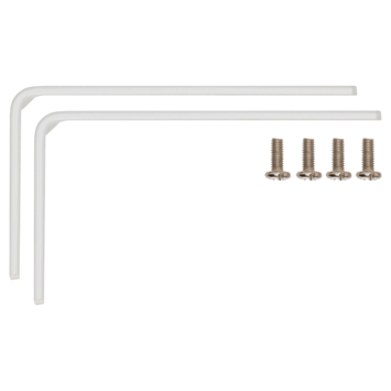 Intensions 10 cm wandsteun gordijnrail Plus wit 2 stuks