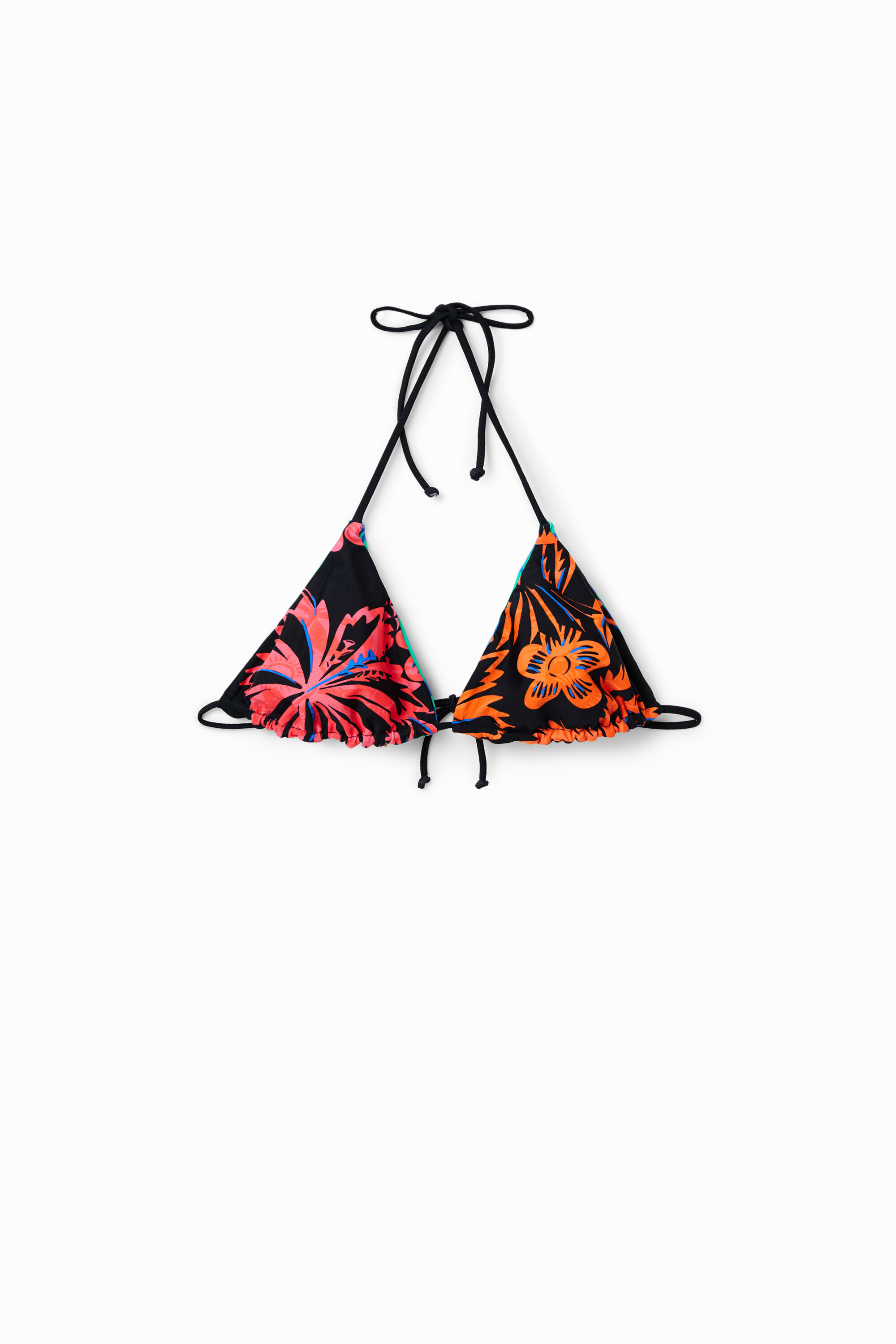 Haut de bikini triangulaire réversible