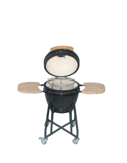 Kamado Keramische Bbq 18 Inch - Barbecue - 112x63.5x108 cm Zwart
