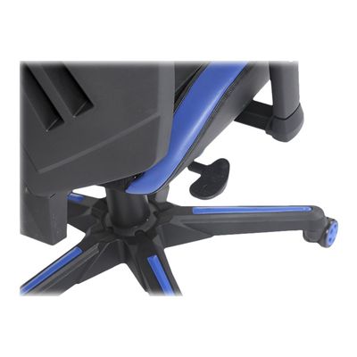 Fauteuil gamer ONLINE - accoudoirs réglables - enceintes intégrées - noir et bleu