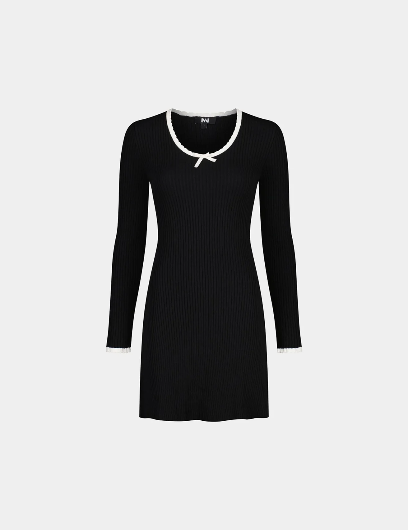 Robe longue à manches longues noir