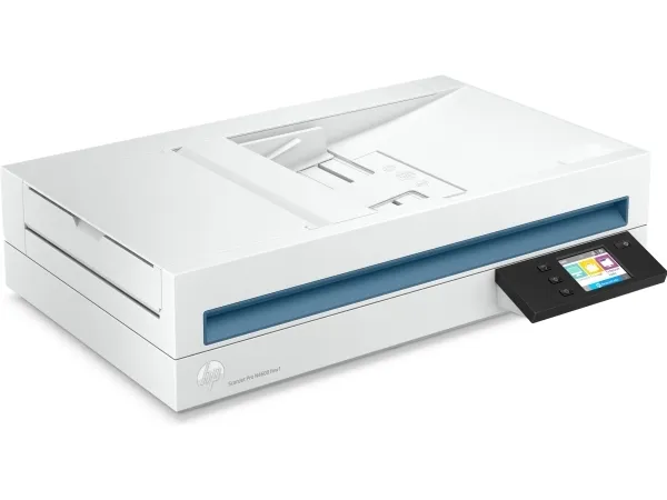 HP Scanjet Pro N4600 fnw1 - Dokumentscanner - Contact Image Sensor (CIS) - Duplex - 216 x 5362 mm - 600 dpi x 1200 dpi - op til 40 ppm (mono) / op til 40 ppm (farve) - ADF (100 ark) - op til 6000 scanninger pr. dag - Gigabit LAN, USB 3.0, Wi-Fi(n)