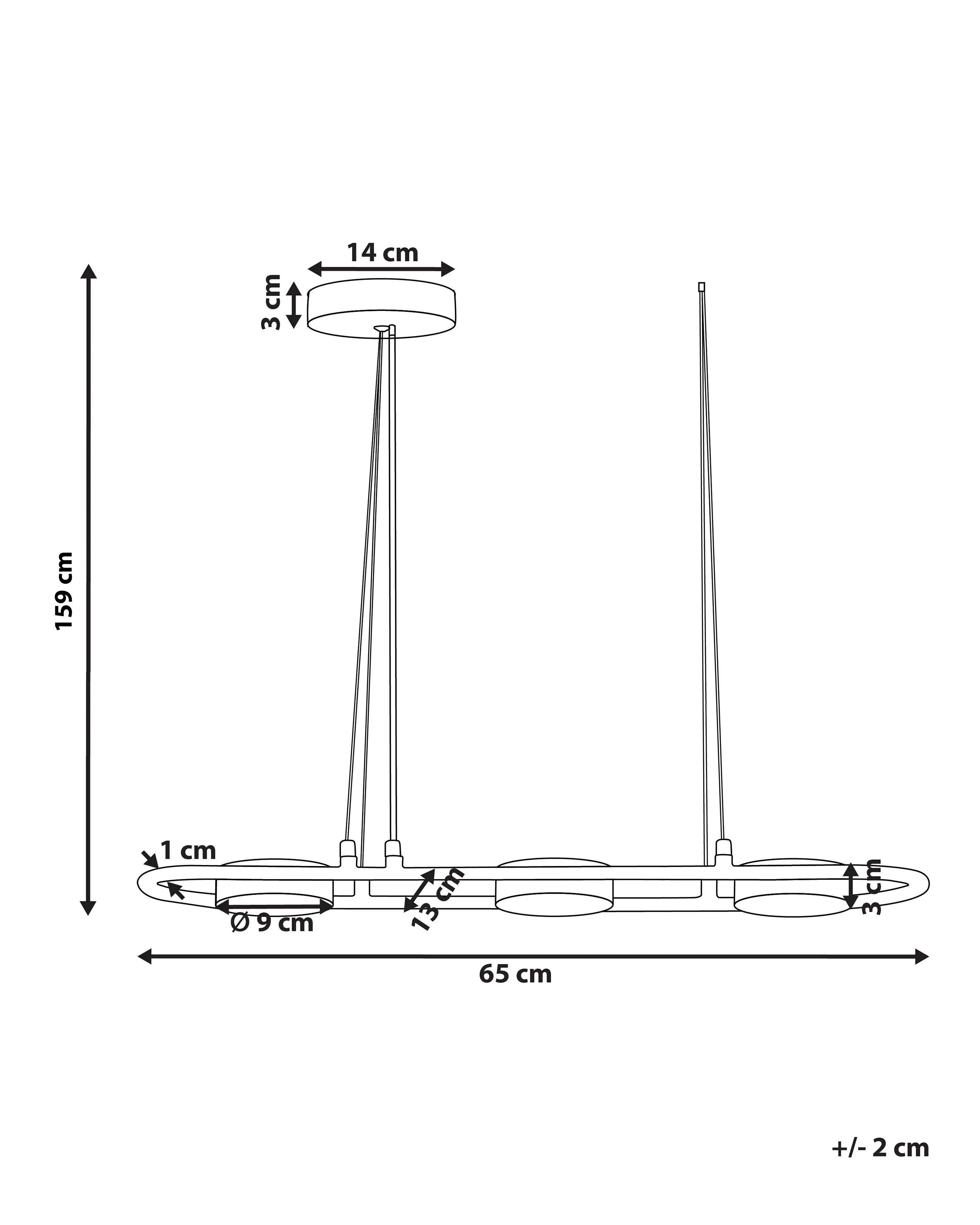 LED hanglamp MALI Metaal Zwart