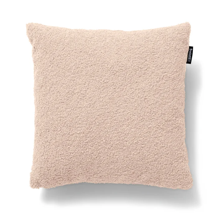 freistil - 173 Kissen (Teddy Edition), 35 x 35 cm, perlweiss rosé (6531)