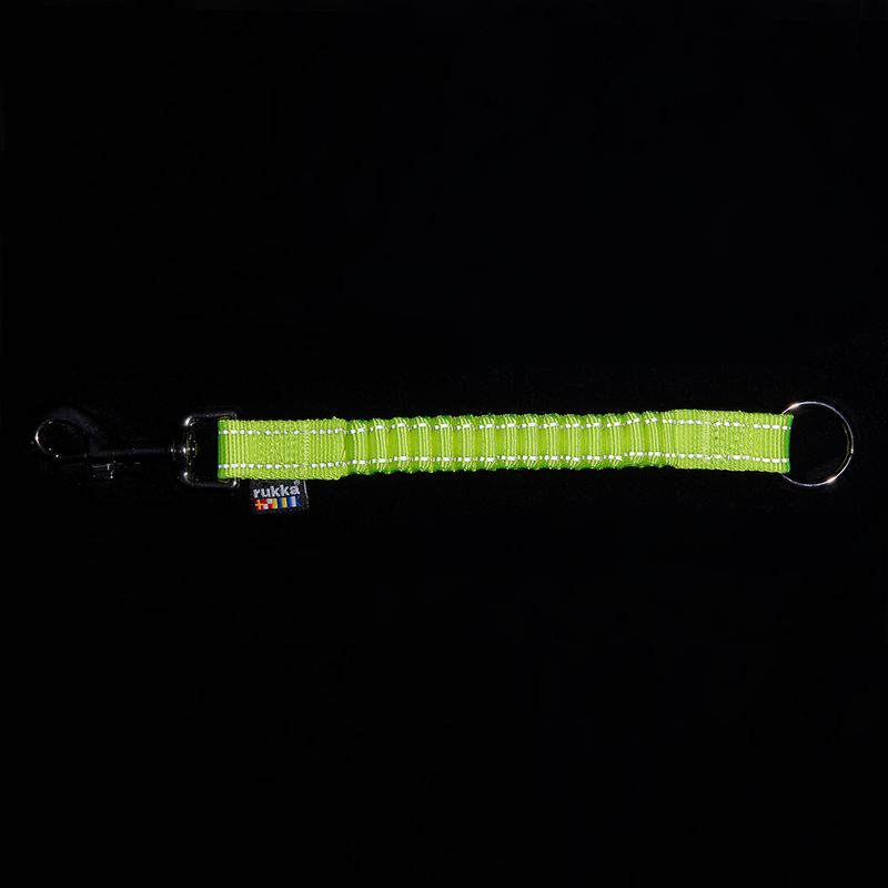 Sangle élastique anti-choc Rukka Bliss, jaune fluo pour chien