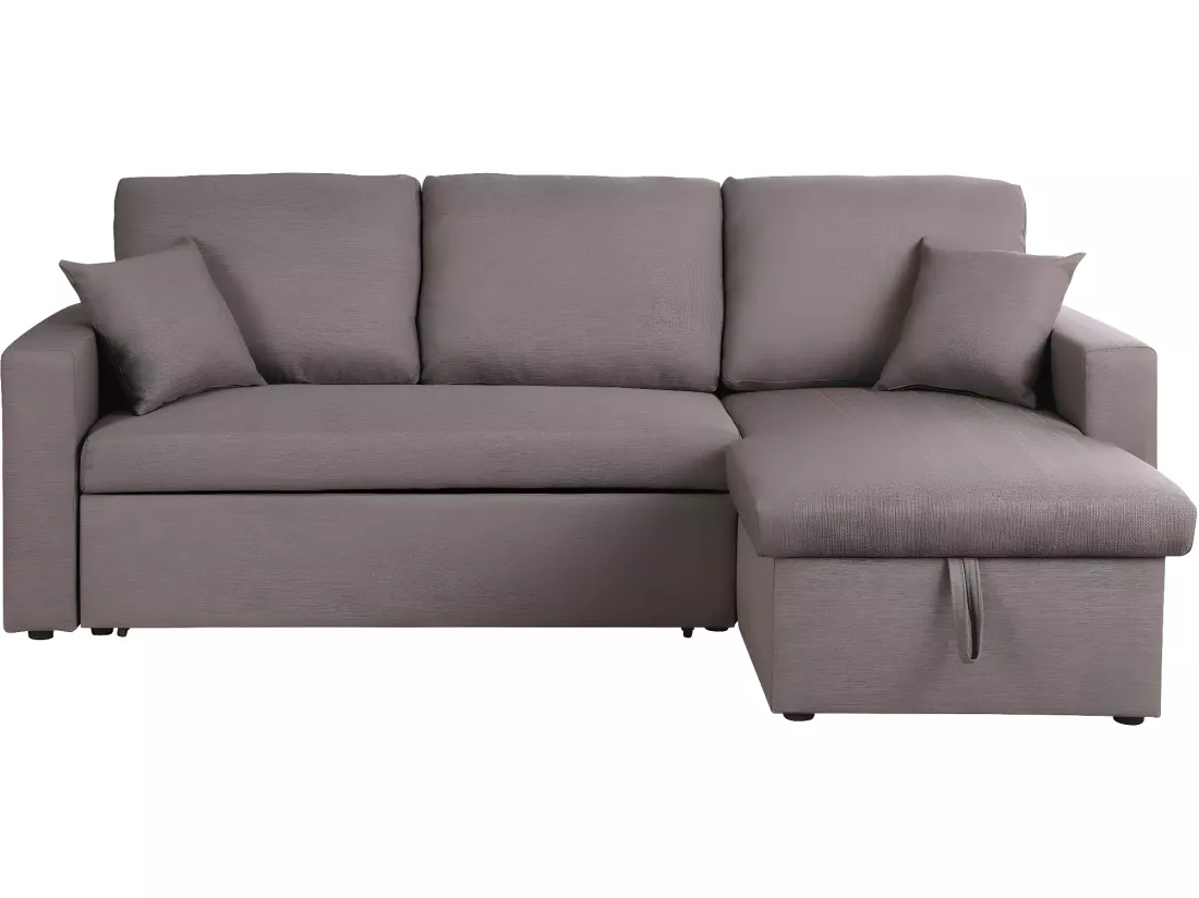 Canapé d'angle convertible/ réversible avec coffre 