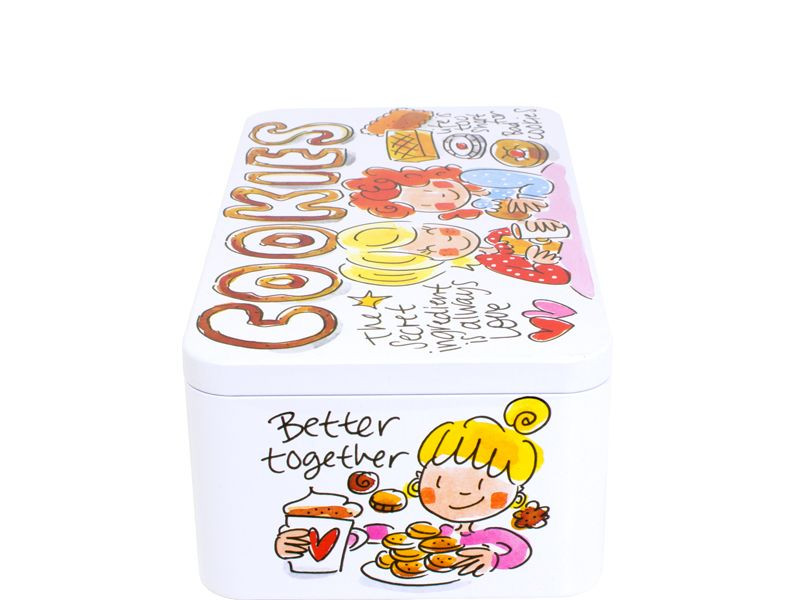 Blik klein langwerpig 20cm Cookies