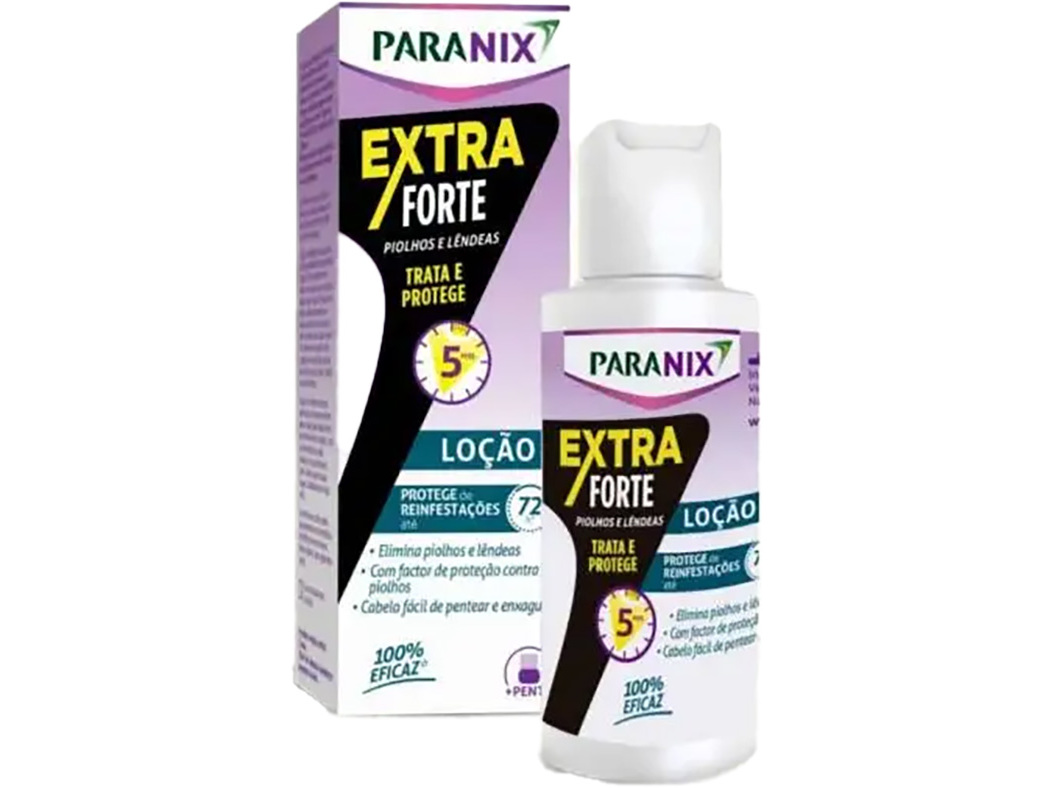 LOÇÃO PARANIX TRATAMENTO EXTRA FORTE COM PENTE 100ML