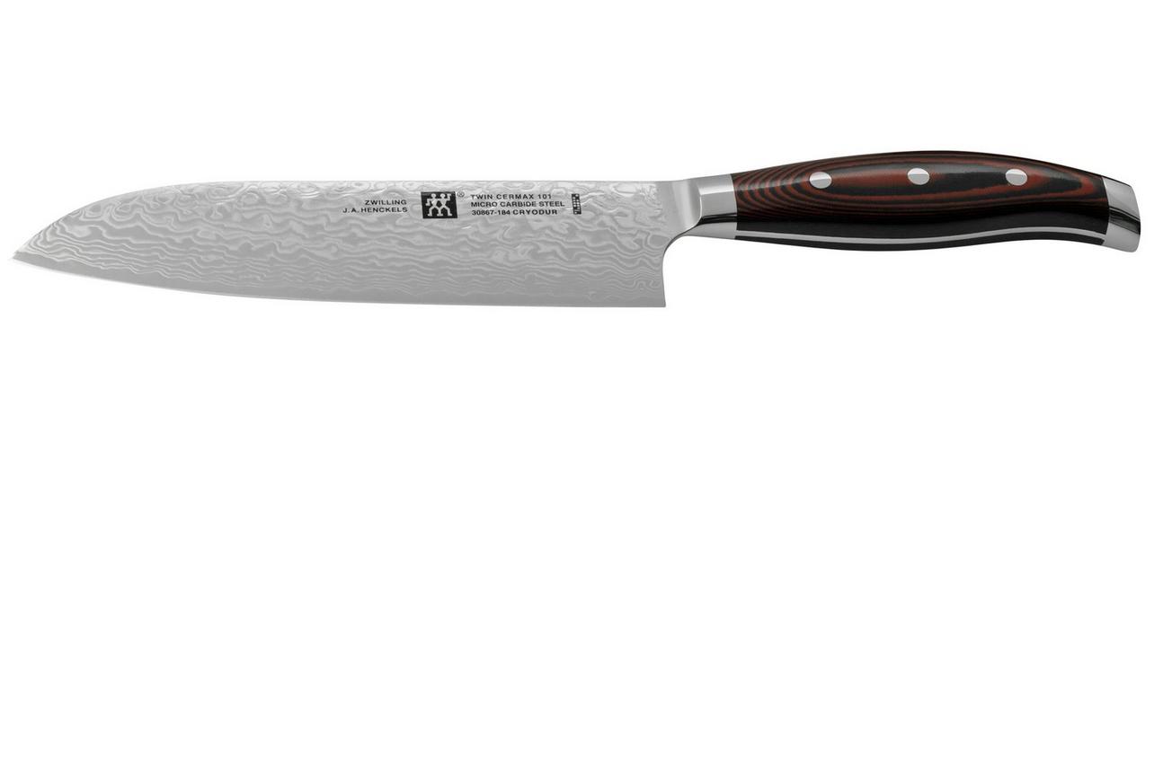 Zwilling Twin Cermax 30867-184-0, 100-laags damaststaal santoku, 18 cm