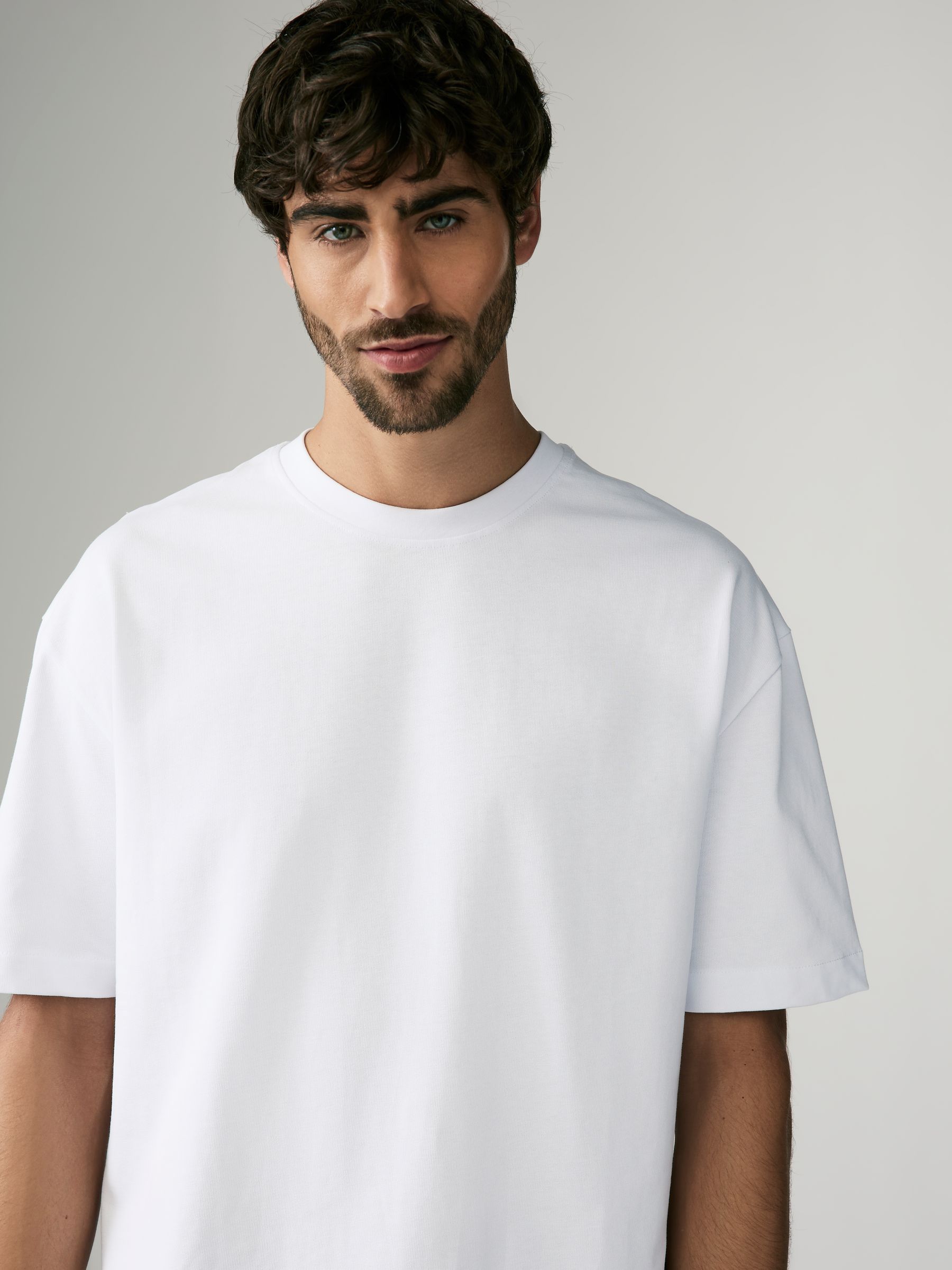 Wit - Relaxed fit - Verpakking van 3 T-shirts van zware stof