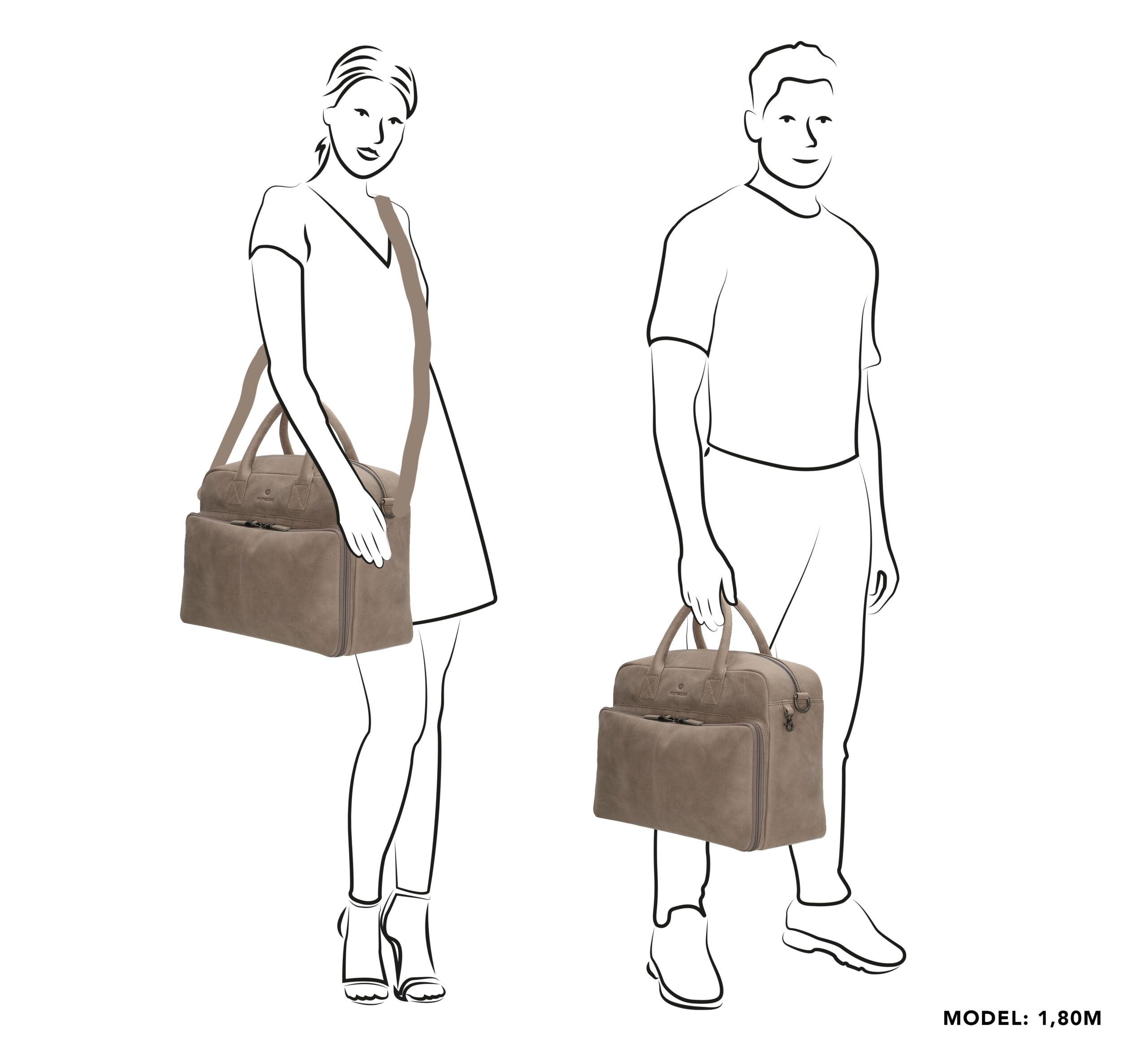 Micmacbags Malmö Luiertas Grijs