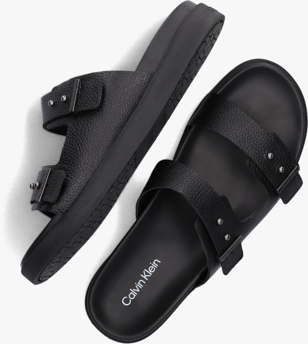 CALVIN KLEIN zwarte calvin klein sandalen double strap sandal