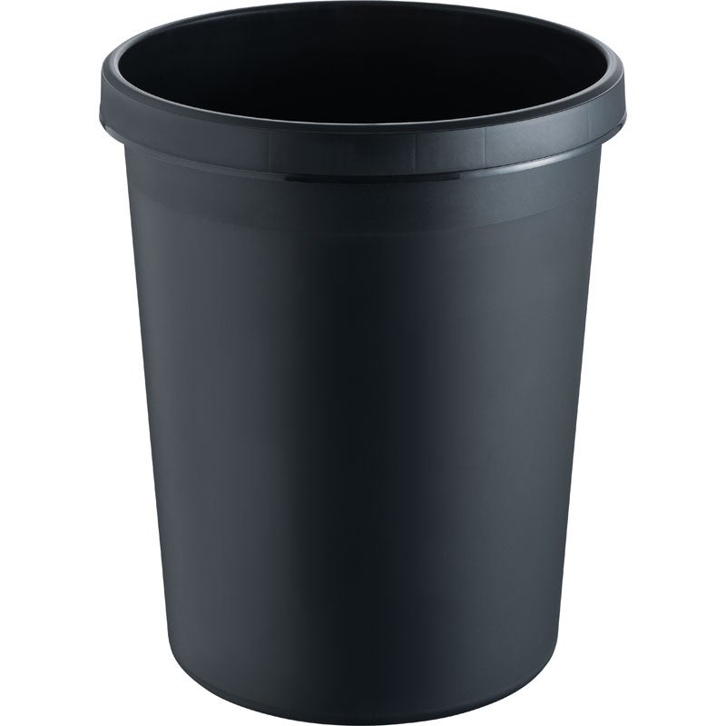 PROREGAL Classic Afvalbak met Grote Opening, 45 Liter, HxBxD 48 x 40 x 40 cm, Kunststof, Zwart