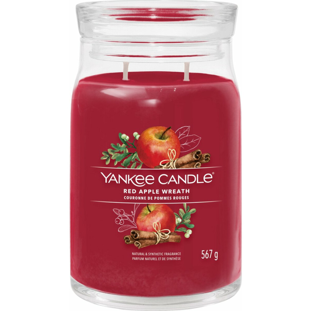 Yankee Candle Geurkaars Large JarRed Apple Wreath567 gr
