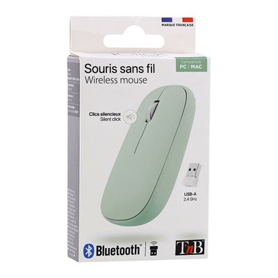 TNB Dual Connect - Souris sans fil - verte