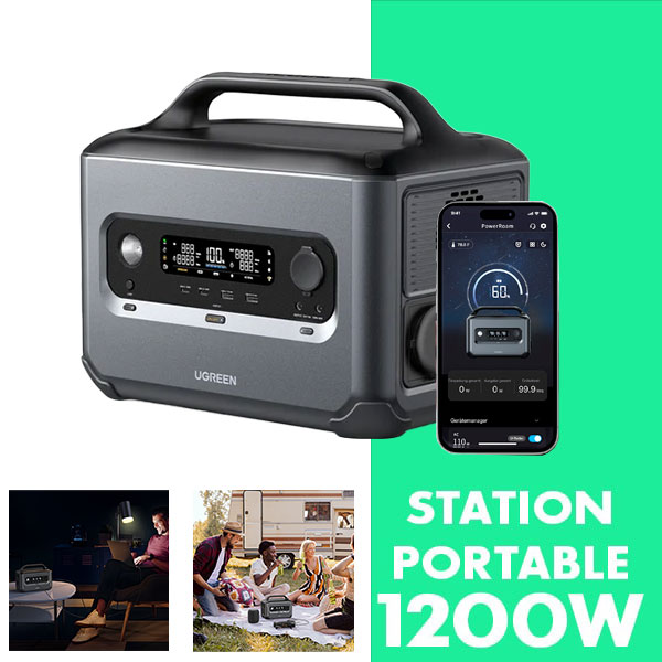 Station électrique portable 1200W Ugreen GS1200