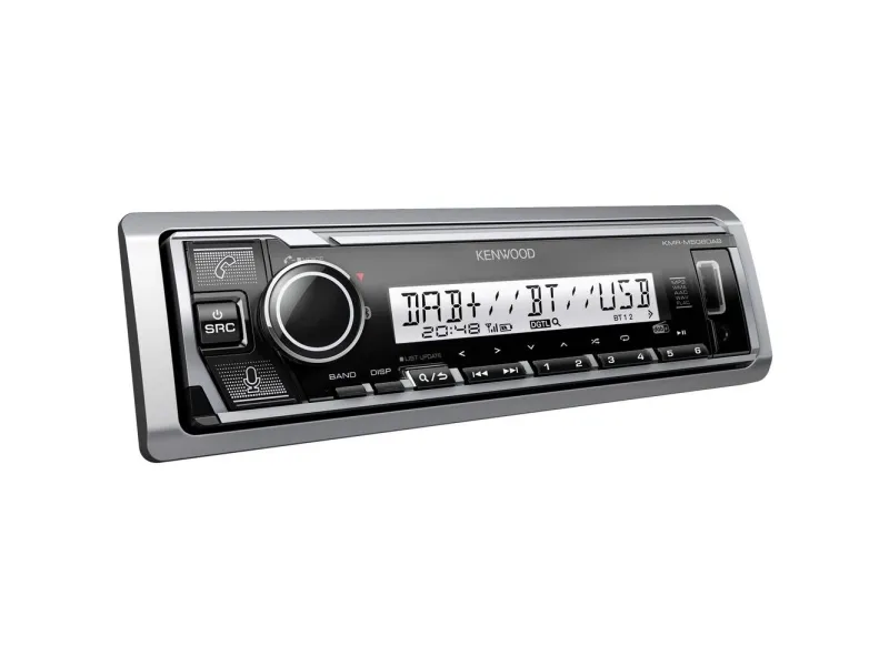 Kenwood KMR-M508DAB, Sort, 88 W, 20 - 20000 Hz, 80 ohm (O), 200 W, LCD