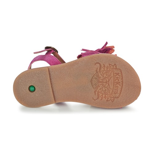 Kickers - DIXFROUFROU KID - Fuchsia / Corail