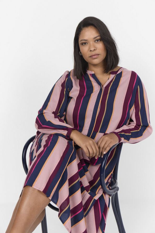 Wasabiconcept Curvy WA-JOSEPHINE 4 Kjole Navy blå 6799c blue iris combi