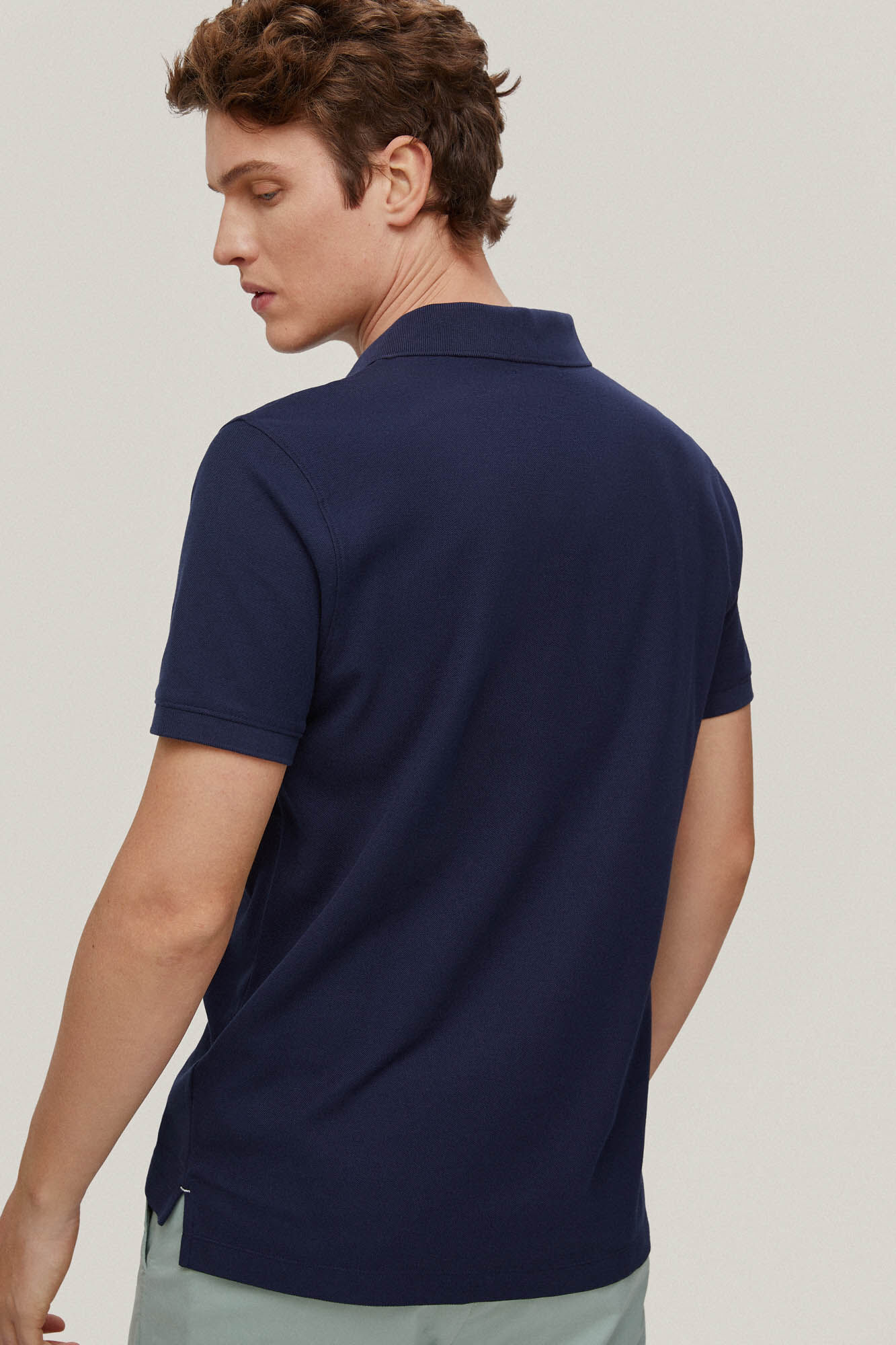 Polo slim fit anti-odor - Azul