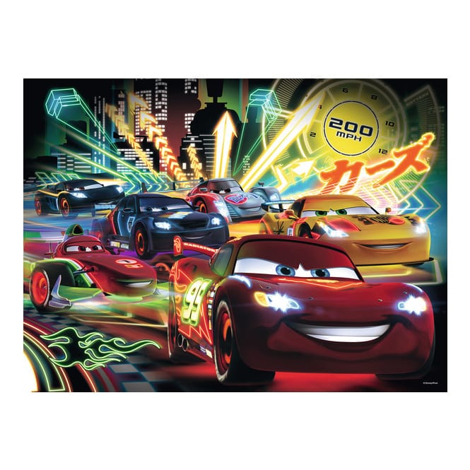 Puzzle - Cars - Neon - 100 XXL Teile