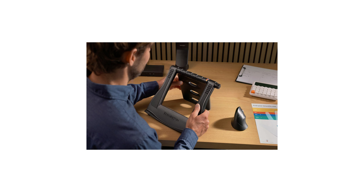 KensingtonSmartFit Easy Riser-laptopstandaard met koelfunctie  (Zwart)