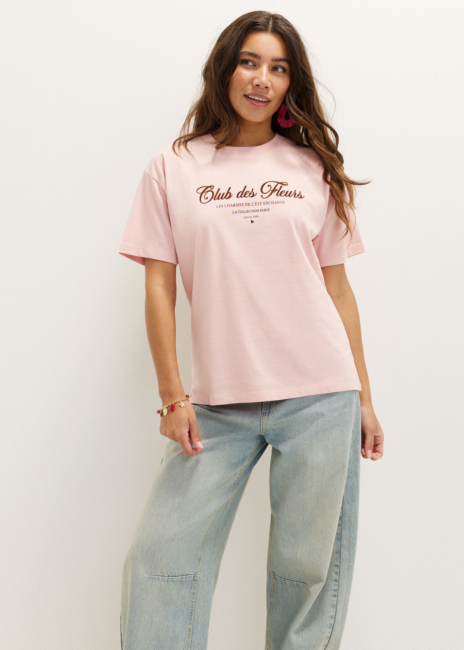 T-shirt met tekstprint