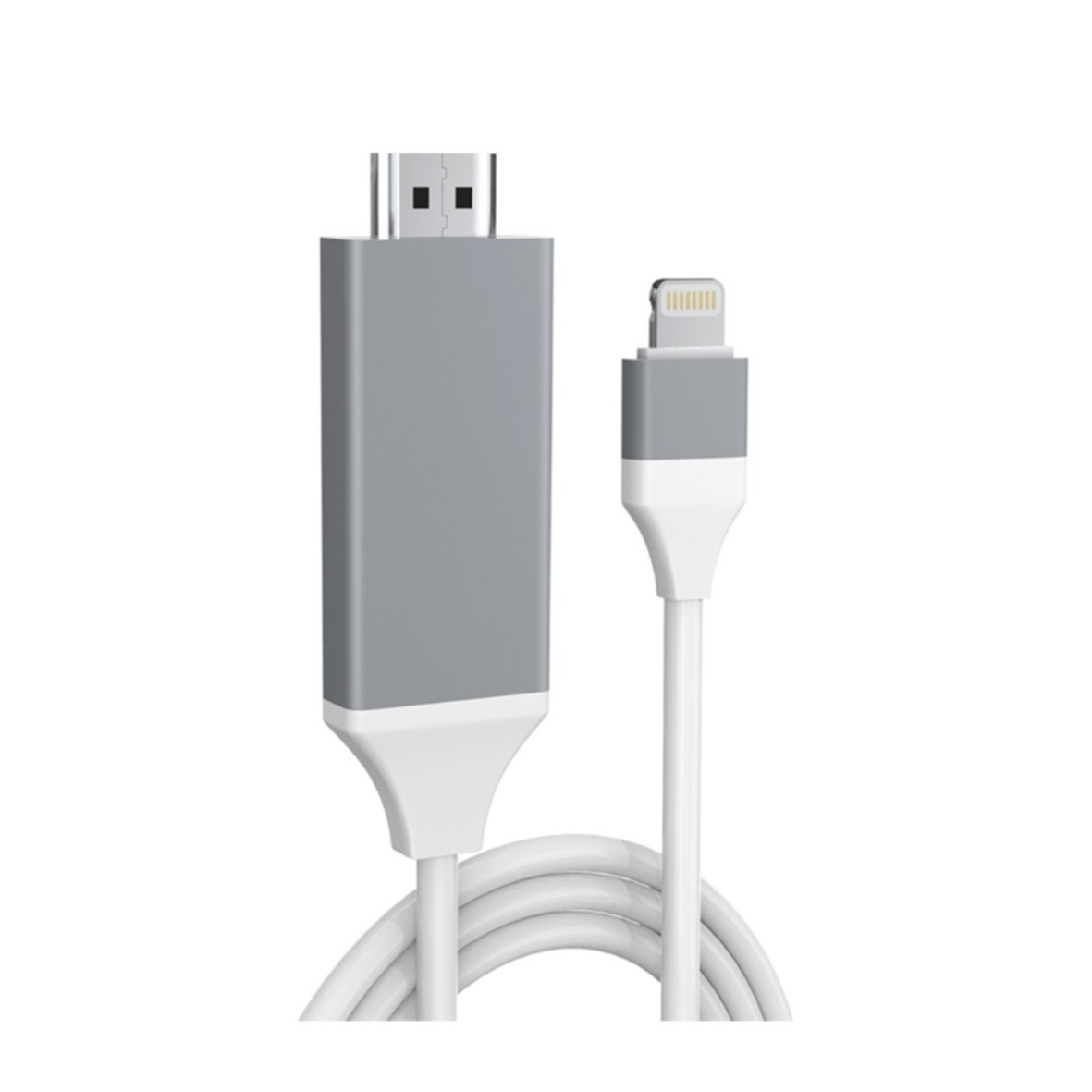 (2m) Lightning auf HDMI 1080p Konverter Adapter Kabel für Apple iPhone / iPad - Schwarz