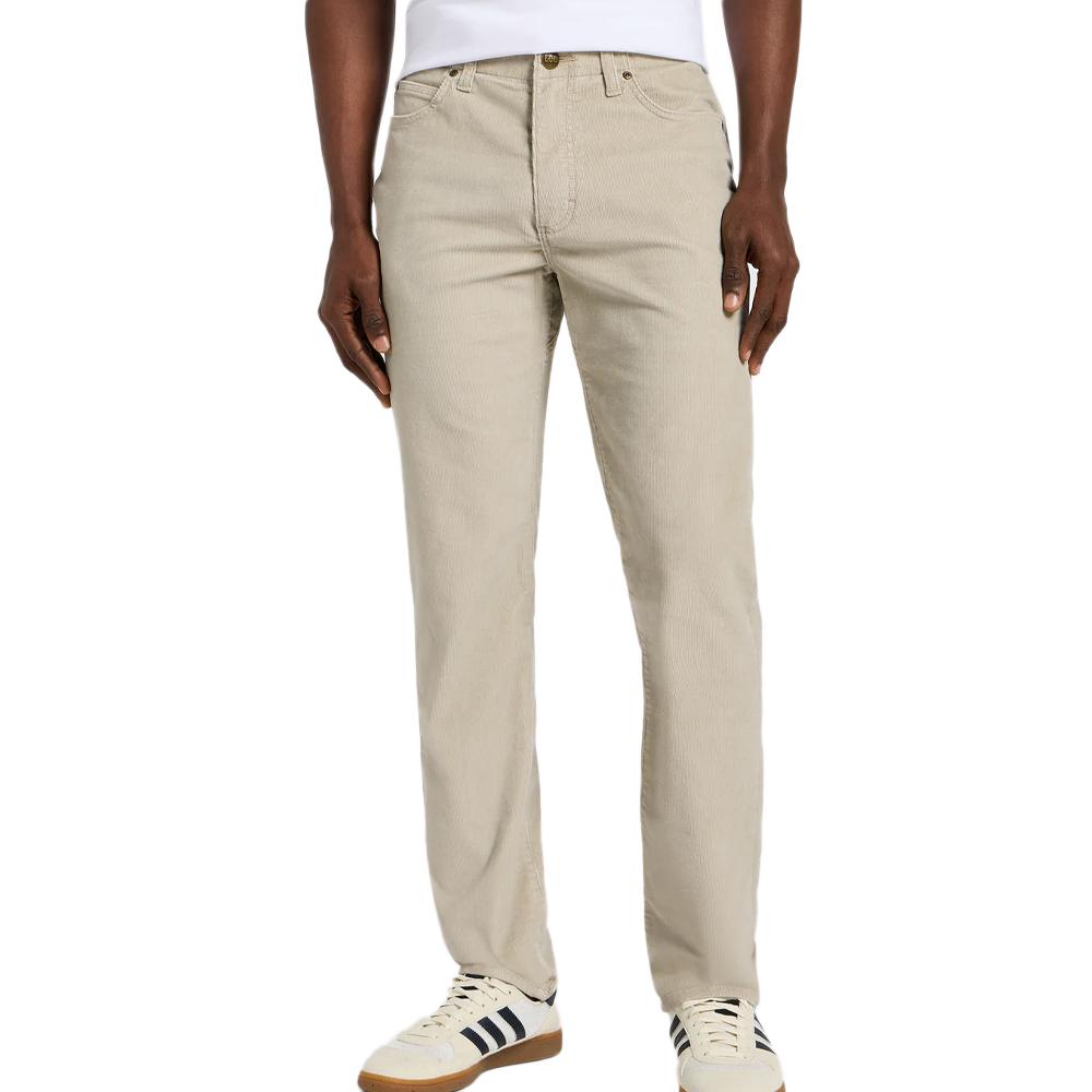 Lee Pantalon Velours Beige Slim Homme Lee Salina Stone