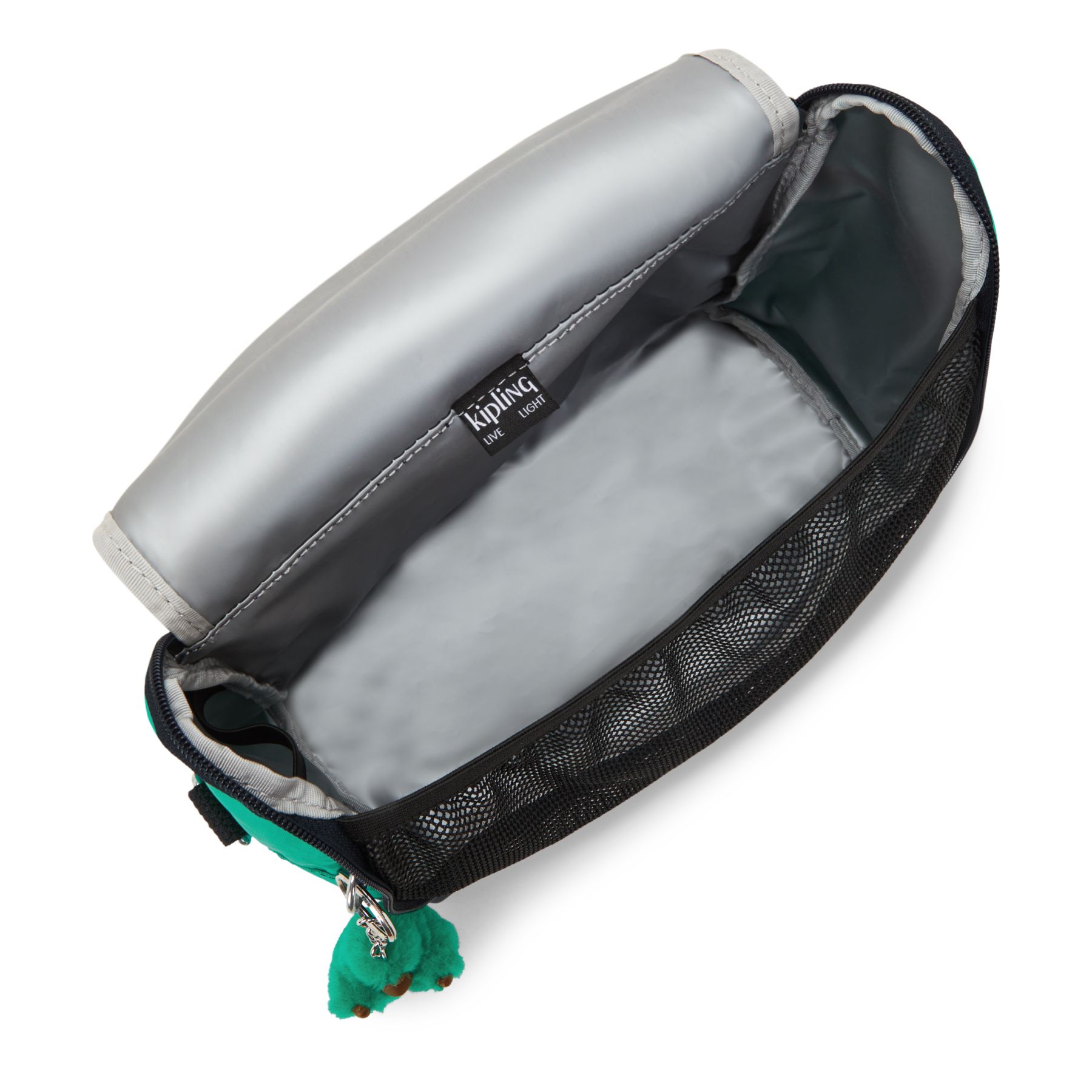 NEW KICHIROU Grand Sac Repas Isotherme avec Manchon pour Valise - Blue Green Block