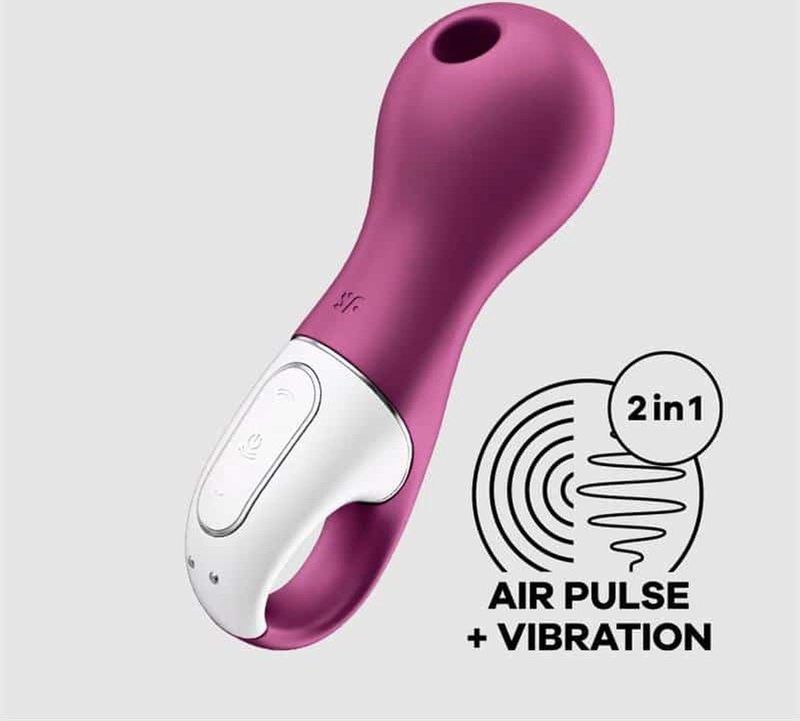 Satisfyer, drukgolfvibrator, 'Lucky Libra', 15,5 cm, waterdicht, oplaadbaar, huidvriendelijke siliconen