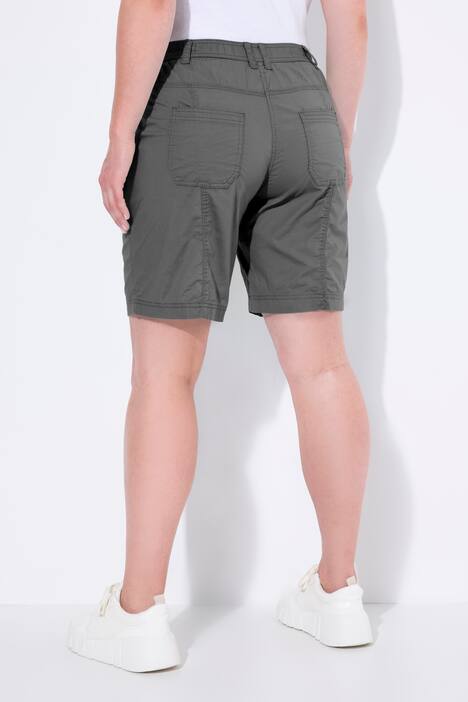 Cargo-Bermuda, Komfortbund, 4-Pocket-Schnitt, graphitgrau