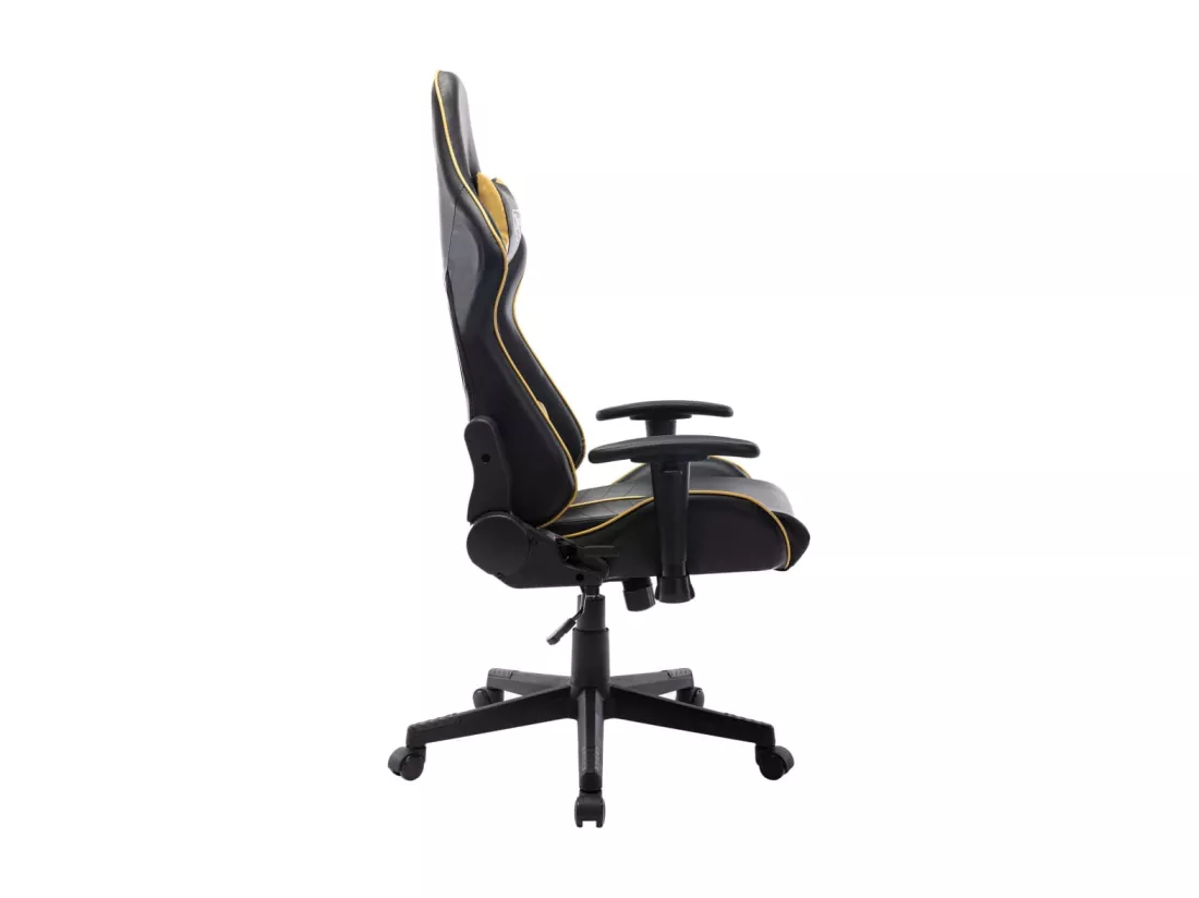 Chaise de jeu Noir et doré Cuir artificiel