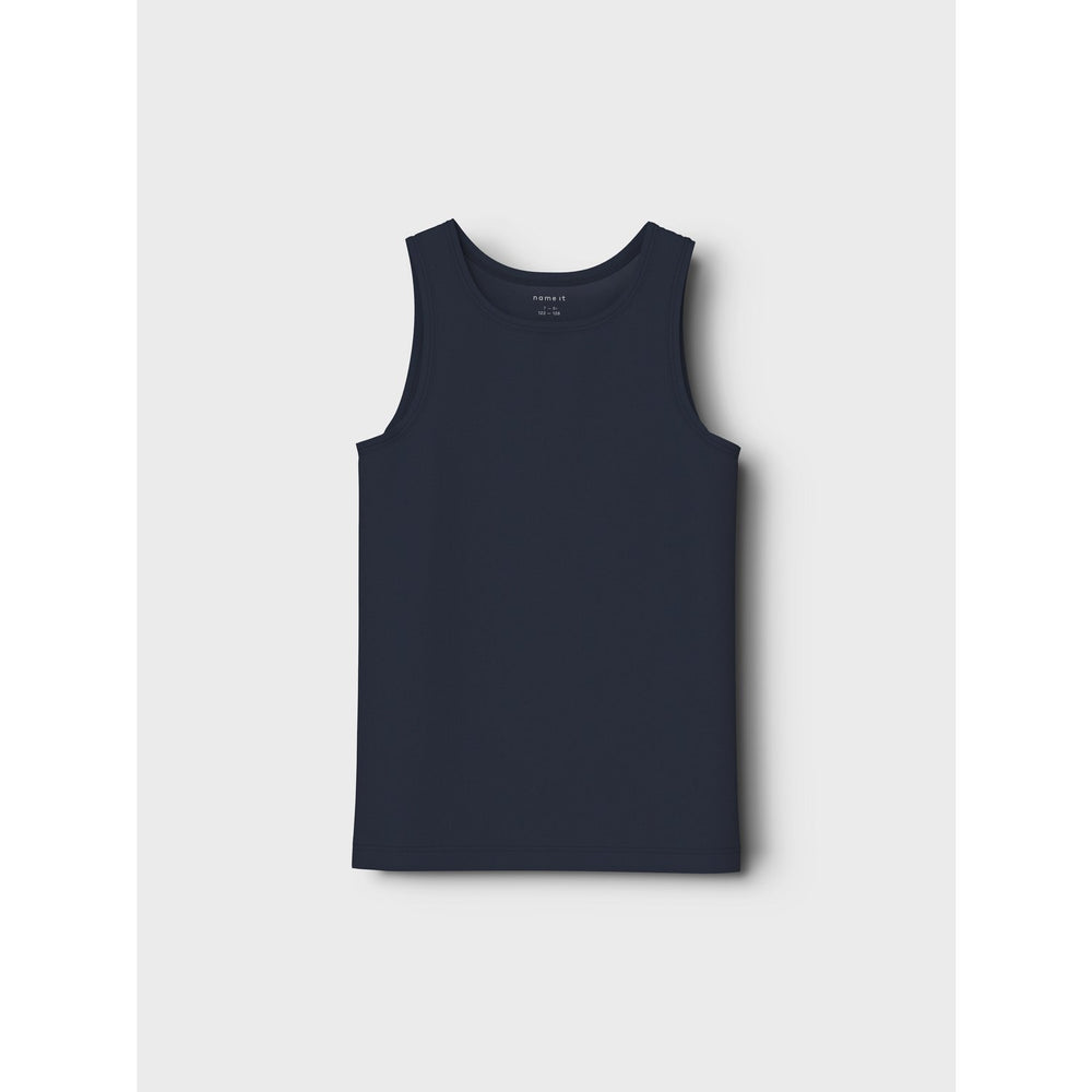 Køb Name It Dark Grey Melange Nkmtank Top 2P Dark Grey Mel Skull Noos