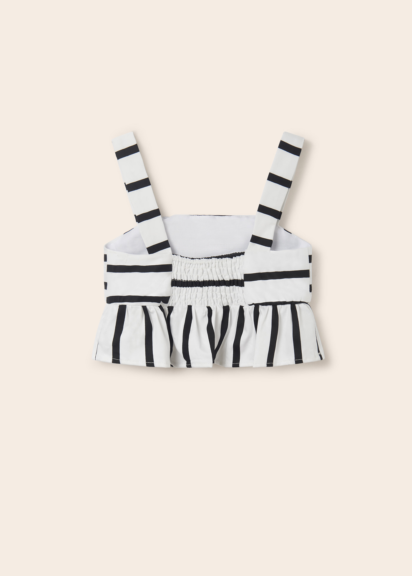 Blusa estampada com detalhe de laço para meninas