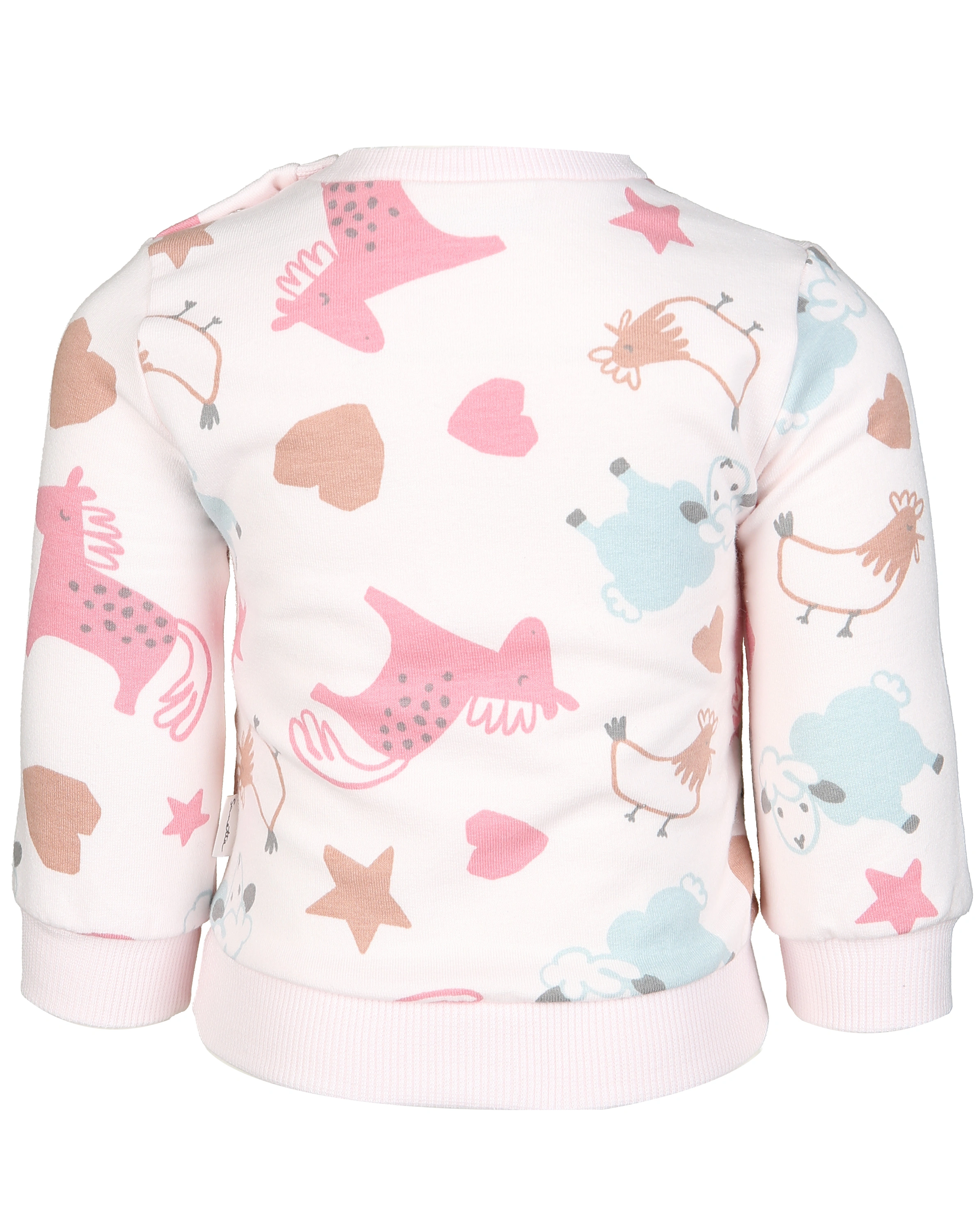 Sweatshirt FARM ANIMALS in rose