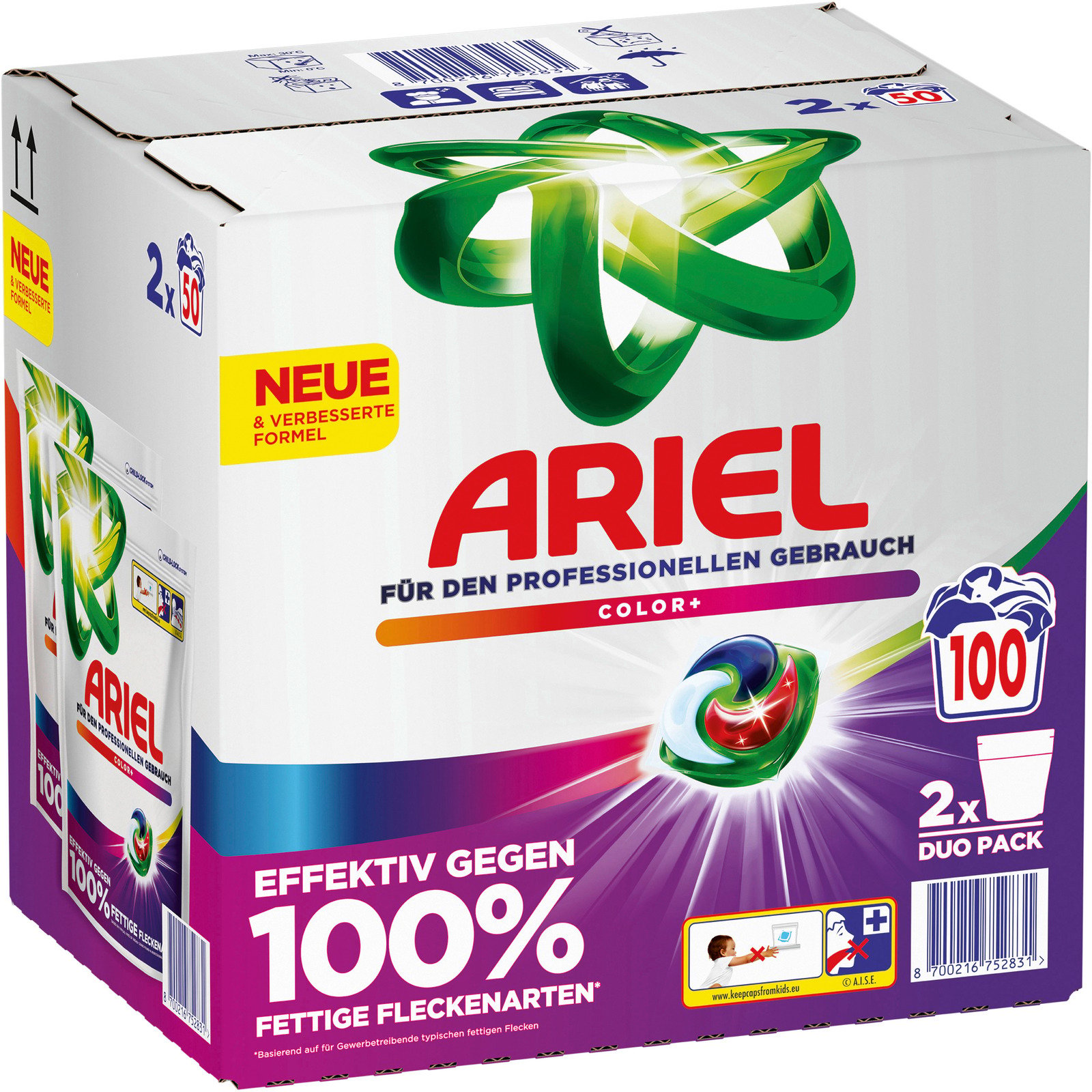 Ariel Professional Wäschepods Color 2 x 50 Waschgänge